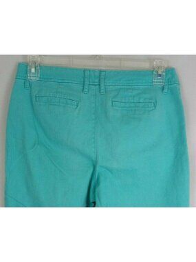 St John's Bay Aqua Sail Secretly Slender Capri Pants Size 12